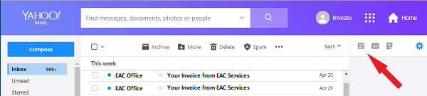 Yahoo Screenshot